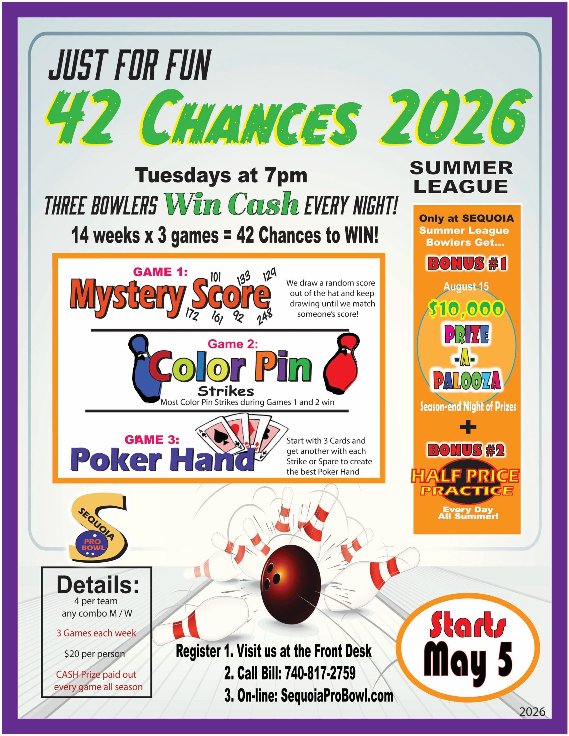 Summer 42 Chances 2026